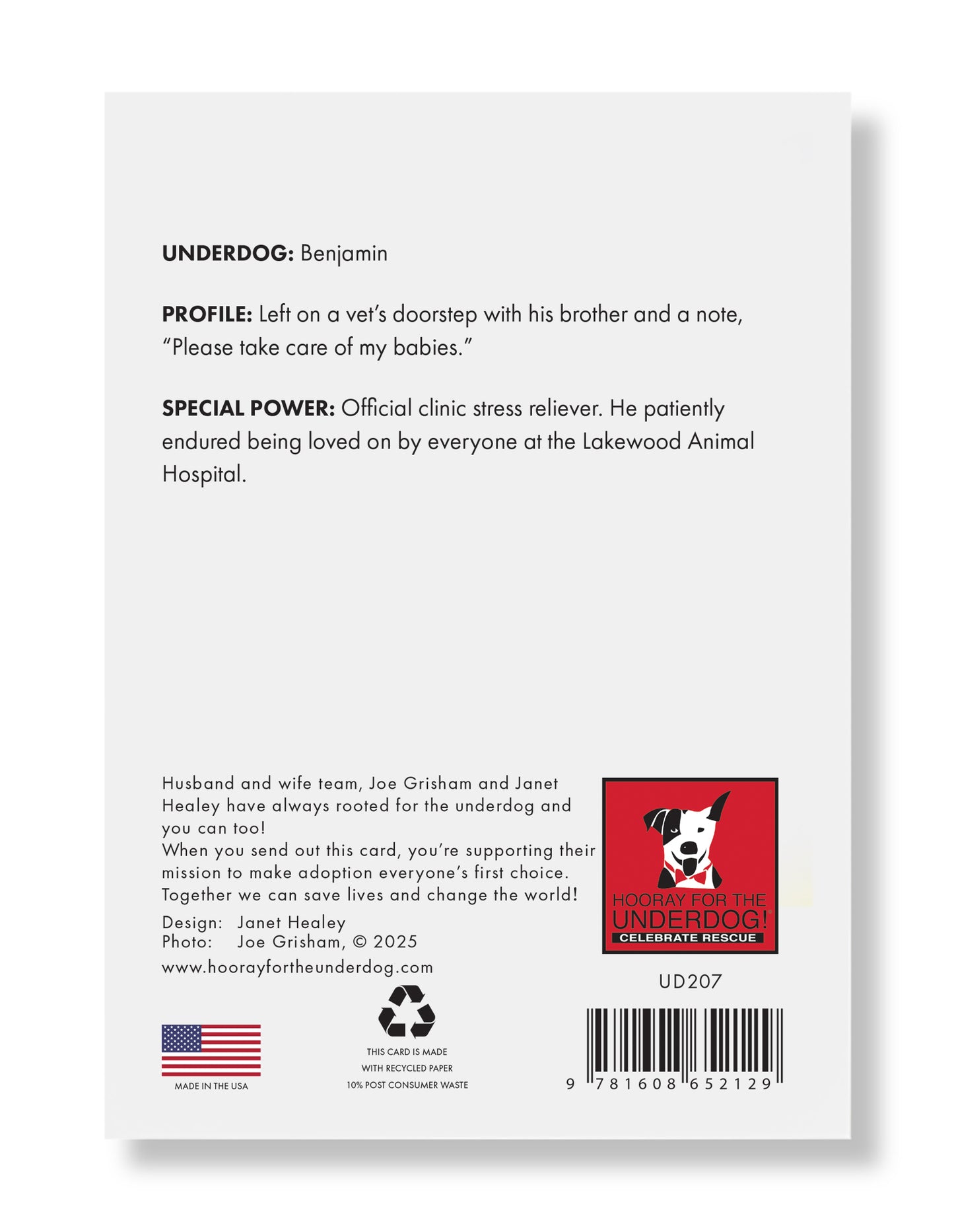 Benjamin Greeting Card
