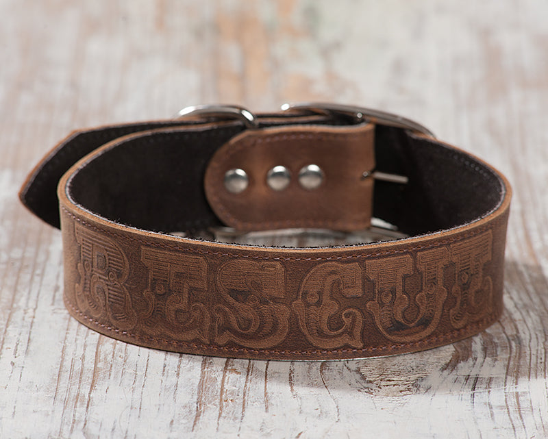 Leather "Rescue" Collar