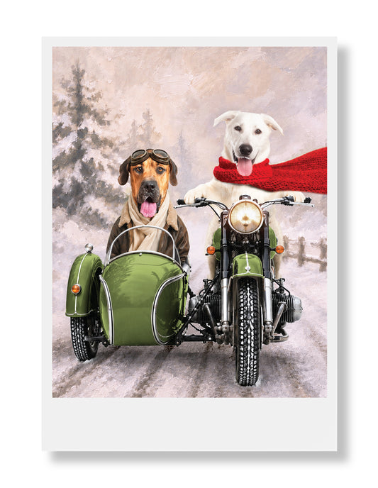 Fred and Hudson Holiday Greeting Card