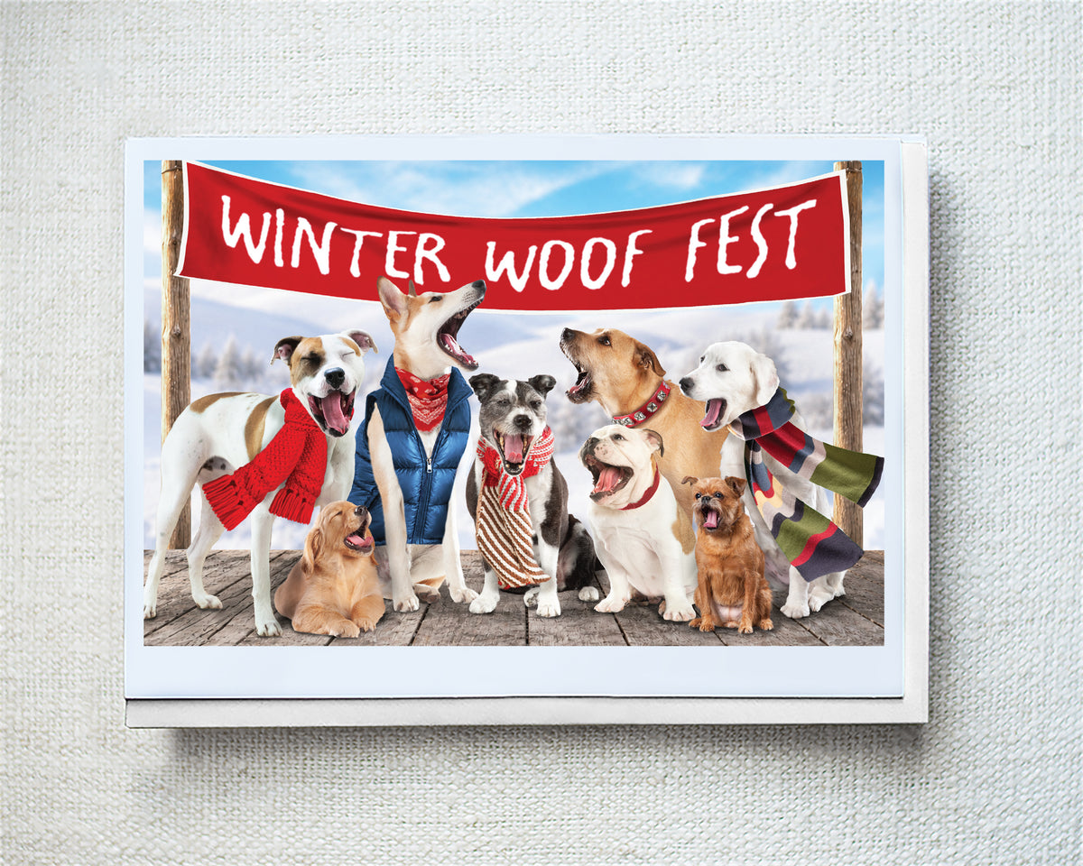 Tucker, Archie, Thor...Greeting Card - Holiday 10 Pack