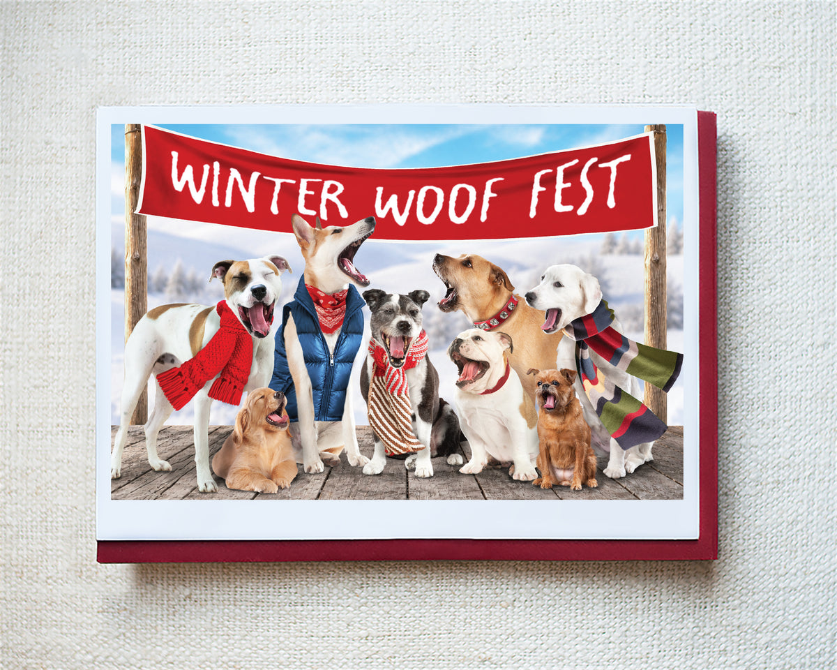 Tucker, Archie, Thor...Greeting Card - Holiday 10 Pack