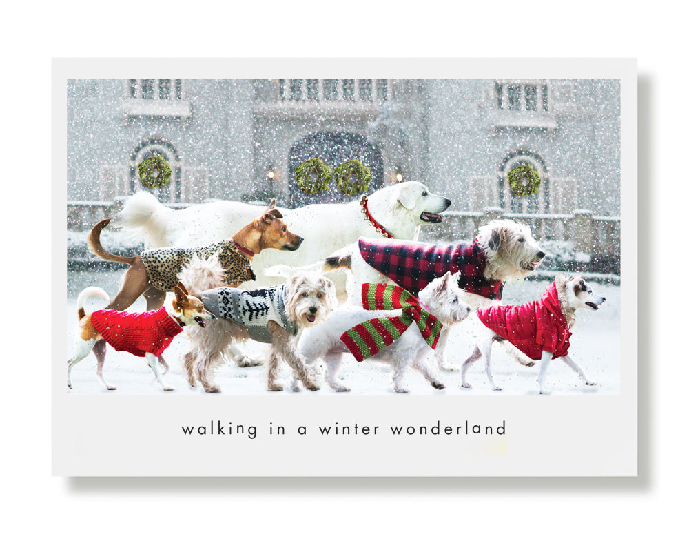 Winter Walkers Greeting Card