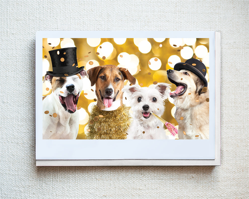 Tucker, Ranger, Dexter and McKool Holiday Greeting Card - 10 Pack