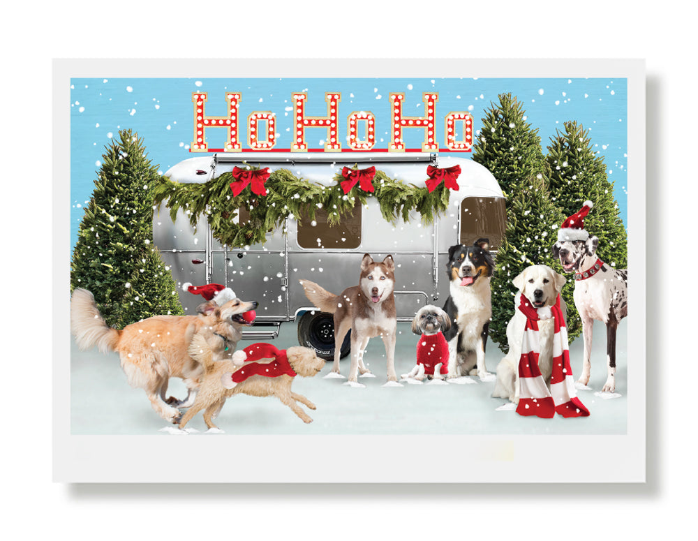 Sally, Murphy, Louise, Linus, Benson, Sunshine and Momo Holiday Greeting Card